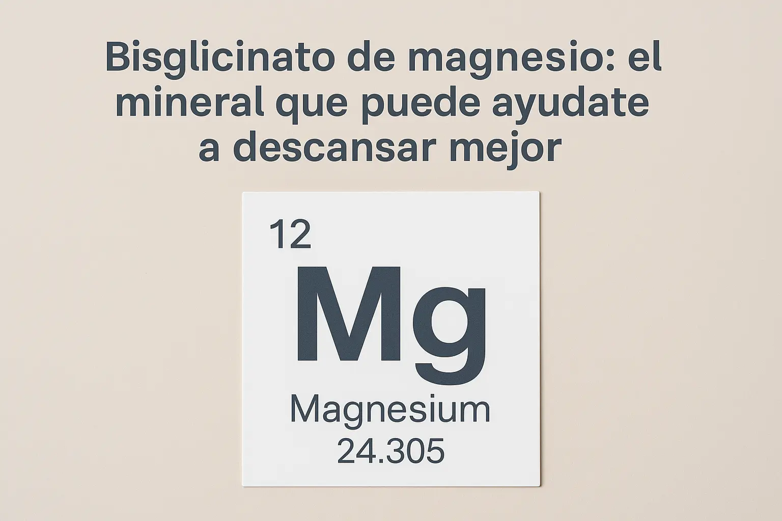 bisglicinato de magnesio